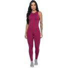 Macacão Liso Sem Bojo Vekyo Suplex Roupa para Academia Treino Moda Fitness Musculação Tamanho:PCor:RoxoGênero:Feminino