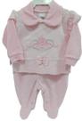 Macacão Longo Bebê Menina Inverno Chuquinha Baby Ref 7220