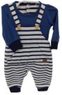 Macacao Longo Bebe Menino Finta Jardineira Lessa Kids 7878