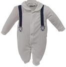 Macacão Longo Bebê Menino Plush Inverno Enxoval Zafielo 580 Macacão Longo Bebê Menino Plush Inverno Enxoval Zafielo 580