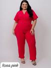 Macacão Longo com Cinto Plus Size - REF.5059
