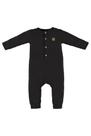Macacão Longo em Malha Texturizada para Bebê Menino (Preto) Up Baby