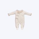 Macacão Longo Floral Off White Bebê Menina Anjos Baby 251033 Offwhite