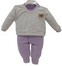 Macacão Longo Inverno Bebê Menina Zafielo Finta Blusa Rf 548