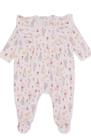 Macacao longo mini coo babadinho estampado algodão egipicio gardem