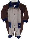 Macacão Longo Plush Bebê Menino Inverno Chuquinha Baby 7215