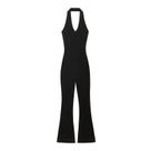 Macacão Longo Preto Sem Mangas E Costas Descobertas Para Mulheres, Sexy, Verão, Fitness Macacão Longo Preto Sem Mangas E Costas Descobertas Para Mulheres, Sexy, Verão, Fitness
