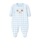 Macacão M/L Xadrez Tricot - Ursinhos - Mini & Co. Tamanho:RN