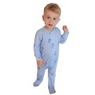 Macacão Magnético Listra Azul com girafinhas - Recém nascido Macacão Magnético Listra Azul com girafinhas - Recém nascido