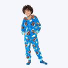Macacão Manga Longa Com Capuz Soft Guaxinim Infantil Menino Puket 030402897 Azul