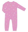Macacão Manga Longa Florido Rovitex Baby Rosa Macacão Manga Longa Florido Rovitex Baby Rosa