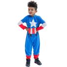 Macacão Marvel Avengers Capitão América Baby Boys 12M