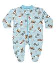 Macacão Masculino Longo Estampado em Suedine com Ziper - Anjos Baby