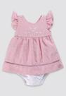 Macacão Menina Vestido Rosa Anjos Baby