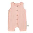 Macacão MICHLEY para bebês e meninas, meninos, algodão de verão, sem mangas, rosa Macacão MICHLEY para bebês e meninas, meninos, algodão de verão, sem mangas, rosa