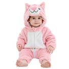 Macacão Michley, unissex, menino e menina, gato de inverno com capuz, 2-5m
