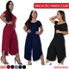 Macacão Pantacourt Social Festa Feminino C/ Manga Macacão Pantacourt Social Festa Feminino C/ Manga