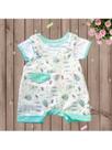 Macacão Para Bebê Menino Com Suspensório Jardineira Calor Verão Infantil Estampado - Macacão Para Bebê Menino Com Suspensório Jardineira Calor Verão Infantil Estampado -
