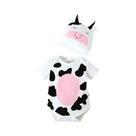 Macacão Para Bebê Menino Ou Menina Com Manga Curta E Chapéu, Estampa De Vaca Fofa, Roupa De Verão