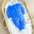 Macacão Peluciado Fleece Aconchegante e Divertido Para Bebê Azul Escuro Macacão Peluciado Fleece Aconchegante e Divertido Para Bebê Azul Escuro