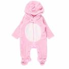 Macacão Peludinhos Urso Bebê Tip Top Cor:RosaTamanho:M Macacão Peludinhos Urso Bebê Tip Top Cor:RosaTamanho:M