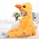 Macacão Pijama Frio Inverno Fantasia Infantil de Bebê Urso Ursinho Pintinho Amarelinho