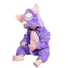 Macacão Pijama Infantil de Bebê Frio Inverno Fantasia Urso Ursinho Unicórnio Roxo