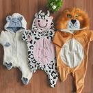 Macacão Pijama Infantil Inverno bebê Kigurumi luxo - Ovelha-Leão