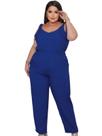 Macacão Plus Size Feminino Elegante Alfaiataria