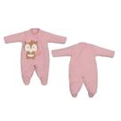 Macacão Plush Bebê Menina Raposinha Inverno Longo Upi Uli -