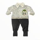 Macacão Plush Luxo Otolina Pinguim Cinza