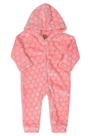 Macacão Poliester com Capuz Menina Inverno Up Baby Poá Macacão Poliester com Capuz Menina Inverno Up Baby Poá