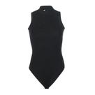 Macacão Preto Sem Mangas Estilo Harajuku Para Mulheres, Bodysuits Góticos Sexy, Moda Vintage Y2K