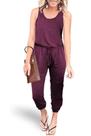 Macacão PRETTYGARDEN Casual Regata Roxo XL