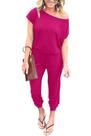 Macacão PRETTYGARDEN Ombro a Ombro Vermelho Rosa XL