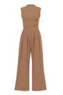 Macacão PRETTYGARDEN Sem Mangas com Gola Alta Camel XXL