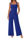 Macacão PRETTYGARDEN Summer sem mangas para mulheres azul S