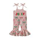 Macacão Rarjuiey Toddler Girls Christmas Candy Cane 5-6Y