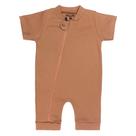 Macacão romper marrom claro para bebê até 24 meses Macacão romper marrom claro para bebê até 24 meses