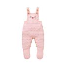 Macacão Rosa Floral Para Bebê Menina Sem Mangas, Macacões De Tricô Para Recém-Nascidos 0-9m, Roupas