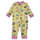 Macacão Roupa de Bebê Soft Quentinho Para Frio Colorido Fofo Estampa Colorida Inverno Menina Confortável Pijama
