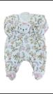 Macacão Roupa Infantil Bebê 100% Algodão Bordado Frontal Ursinha Manga Longa Macio Upi Uli Macacão Roupa Infantil Bebê 100% Algodão Bordado Frontal Ursinha Manga Longa Macio Upi Uli