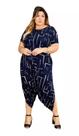 Macacao Saruel Com Manga Curta Longo Max Feminino Bolsos Viscolycra Soltinho Roupas Femininas Moda Plus Size 38 a 52