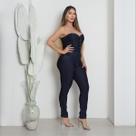 Macacão sem alça Rústico Com Jeans Amaciado Premium Macacão sem alça Rústico Com Jeans Amaciado Premium