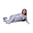 Macacão Sexy Transparente Com Decote Baixo Para Mulheres, Moda De Verão, Coquette, Roupas De Clube