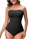 Macacão Shapewear HEPOE Strapless Tummy Control preto grande