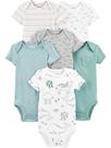Macacão Simple Joys by Carter's, unissex, pacote com 6 meses