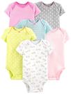 Macacão Simple Joys da Carter's Baby Girls, pacote com 6, 18 meses