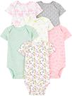 Macacão Simple Joys da Carter's Baby Girls, pacote com 6, 24 meses Macacão Simple Joys da Carter's Baby Girls, pacote com 6, 24 meses