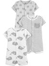 Macacão Simple Joys da Carter's Baby, pacote com 3 pacotes para recém-nascidos Macacão Simple Joys da Carter's Baby, pacote com 3 pacotes para recém-nascidos